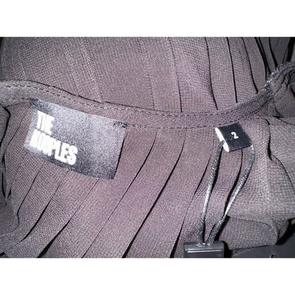 The Kooples Black Lace Detailed Dress Elegant Long Sleeves MSRP $415 - Picture 6 of 14